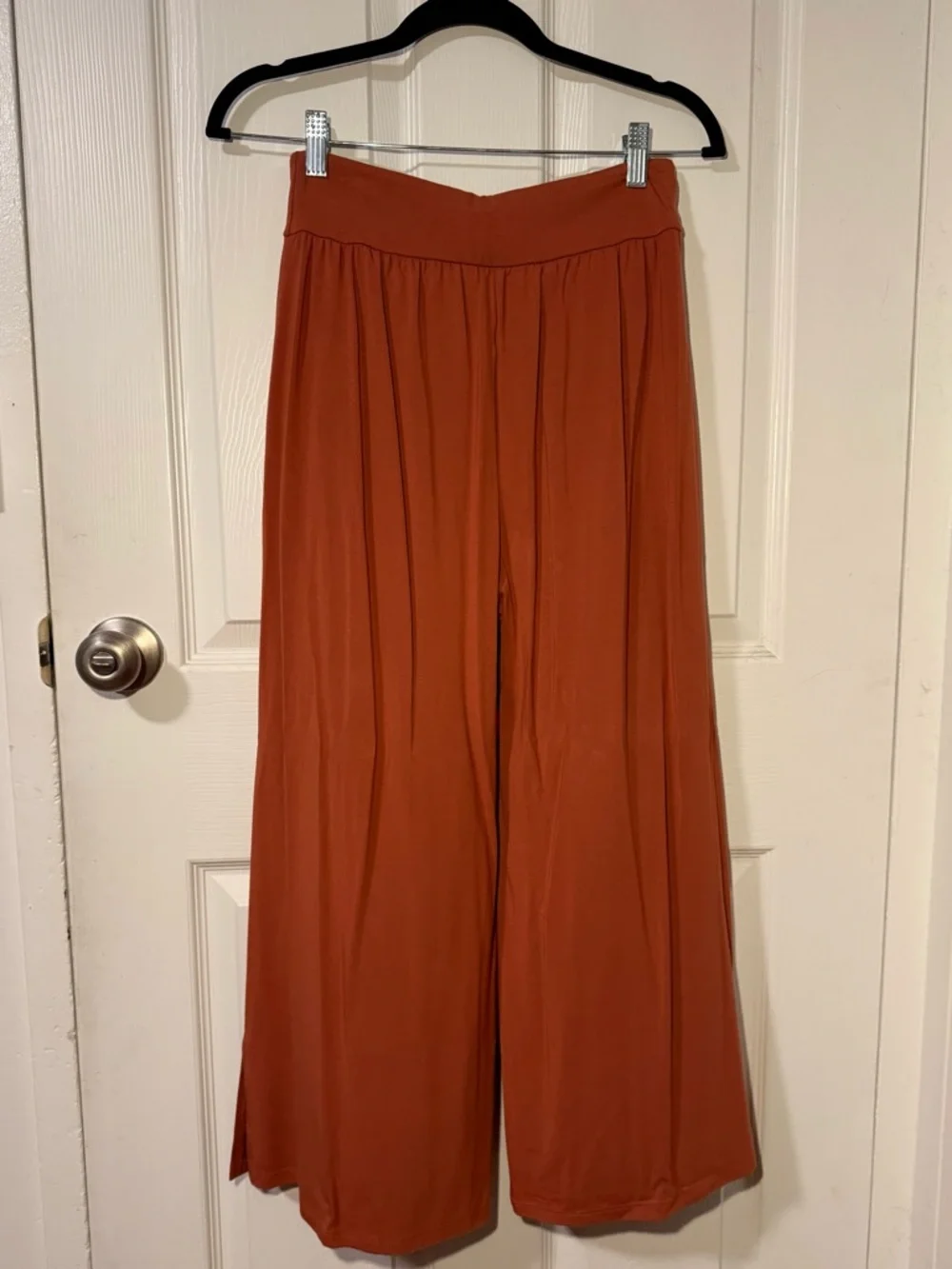 FIGHTING EEL: FE BASICS Orange Wide Leg Palazzo Pants - Picture 3 of 9